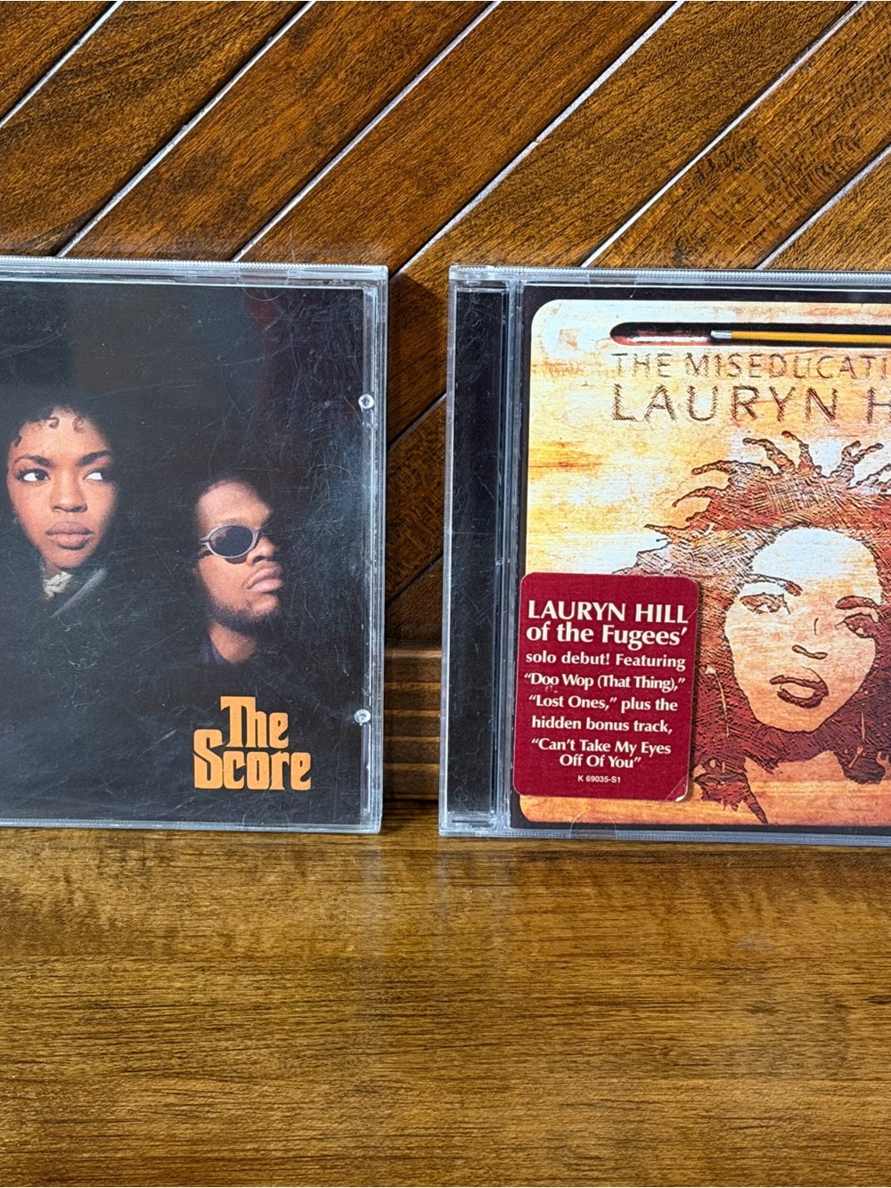 Lauryn Hill The Miseducation / Fugees The Score CD Pair - Black & Brown Artwork